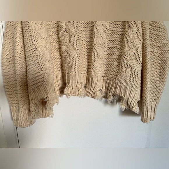 HYFVE Cable Knit Sweater in Cream/Beige - Picture 5 of 8